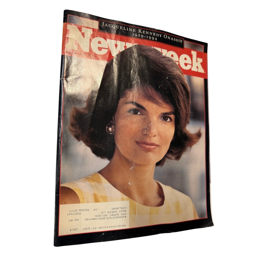 Vintage Newsweek Jacqueline Kennedy Onassis 1929-1994 Magazine Cover